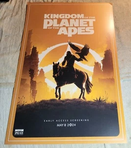 2024 KINGDOM OF THE PLANET OF THE APES EARLY ACCESS SCREENING MOVIE POSTER 11x17 - Picture 1 of 6