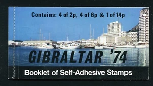 Gibraltar 309a Pillar Boxes Complete Stamp Booklet MNH 1974 - Picture 1 of 4