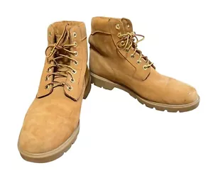 STIVALI TIMBERLAND TAGLIA 12 NABUK GRANO MARRONE CHIARO IMPERMEABILI 6" STREETWEAR UOMO - Foto 1 di 8
