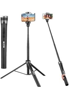 Eicaus 60” Selfie Stick Tripod With Wireless Remote , Cellphone Stand For Video 