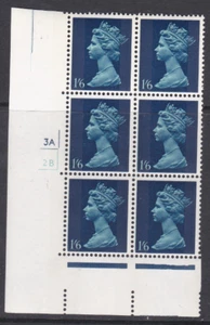 1/6 Gum Arabic Pre-decimal Machin 2B head A perf A Cyl 3A2B No dot - Picture 1 of 1