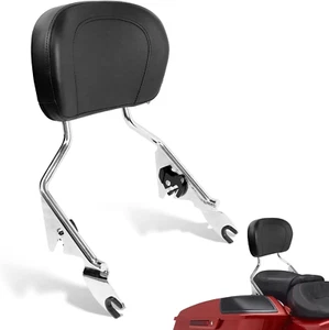 Detachable Backrest Sissy Bar Upright Passenger Backrest with Pad Compatible wit - Picture 1 of 9
