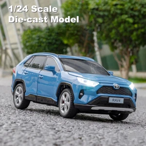 1:24 Diecast Vehicle for Toyota RAV 4 Model Car Toy Collectible Sound Light Toy - Picture 1 of 13