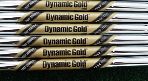 NEW 5-PW TRUE TEMPER TOUR ISSUE DYNAMIC GOLD X100 .355" TAPER TIP IRON SHAFTS - Picture 1 of 2