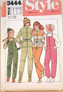 UNCUT Style 3444 Padded Quilted Winter Ski Jacket Dungaree Jumpsuit Salopettes - Picture 1 of 4
