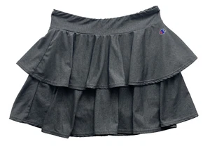 Champion Pleated Two Tier Athletic Skirt - Skort Logo Girls 10/12 - Picture 1 of 15
