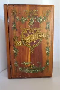 LG. WALNUT BOOK BOX ANTIQUE ORIGINAL MOTHER DECORATIVE JEWELRY c. 1880 - Picture 1 of 11