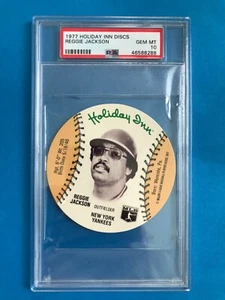 1977 MSA Holiday Inn Disc Reggie Jackson New York Yankees Gem Mint PSA 10 - Picture 1 of 2