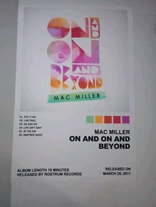 Mac Miller On And On And Beyond Album Cover Canvas Poster Rip Rap Hip Hop Gift - Bild 1 von 1
