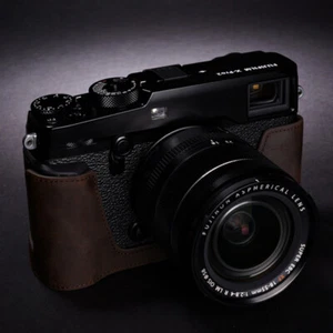Funda protectora hecha a mano de cuero genuino con media cámara para Fujifilm X-PRO2 - Imagen 1 de 15
