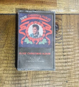 Vintage 1985 Elvis Christmas Album Cassette Tape NEW Sealed (Blue Christmas) - Picture 1 of 6