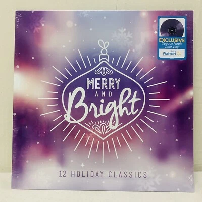 SEALED Merry and Bright Holiday Classics Christmas Purple LP Vinyl Walmart Exclu - Image 1 of 2