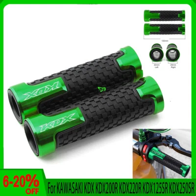 For KAWASAKI KDX KDX200R KDX220R KDX125SR KDX250SR 7/8'' CNC Handlebar Hand Grip Foto 1 de 3