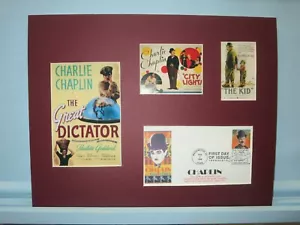 Saluting the Films of Charlie Chaplin and the First Day Cover of his own stamp - Picture 1 of 2