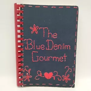 Vintage 1975 Odessa Texas The Blue Denim Gourmet Cookbook Spiralbound - Picture 1 of 11