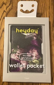 heyday Cell Phone Wallet Pocket - Dark Floral - Picture 1 of 2