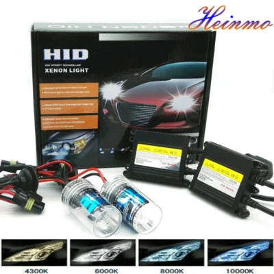 55W Xenon HID Conversion Kit Headlight Ballast Light Bulb H1 H3 H4 H7 H8/H9/H11 - Image 1 of 4