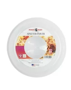 Plato apto para microondas de 10" para alimentos tapa de plástico cubierta salpicaduras con respiraderos transparente - Imagen 1 de 5