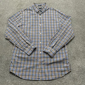 Banana Republic Shirt Adult XL Extra Large Multicolor Plaid Grant Cotton Mens - Picture 1 of 9