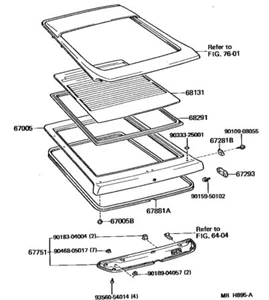 1984 Toyota Celica Supra Hatchback Glass Rear Windshield w/Defroster Grid 82-85 - Picture 1 of 3