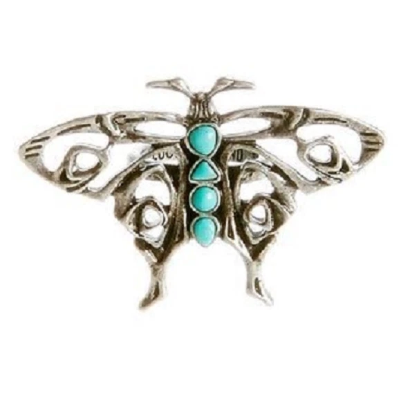 NUEVO ANILLO MARIPOSA TURQUESA TONO PLATA MARCA SUERTE TALLA 7 JLRY7141 Foto 1 de 1