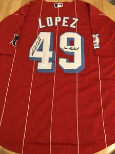 Pablo Lopez Miami Marlins Autographed City Connect Jersey JSA Certified - Picture 1 of 8