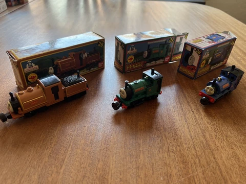 Bandai Thomas And Friends TECS Duke/Peter Sam/Sir Handel W/box Cover