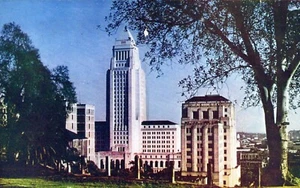 Los Angeles California City Hall Postcard - Picture 1 of 2