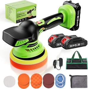 6" Cordless Car Buffer Polisher, Car Detailing/Polishing/Waxing/Scratch Removing - Picture 1 of 12