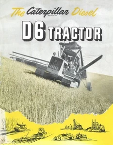 Folleto de ventas de tractores diésel Caterpillar D6 1947 - Imagen 1 de 4