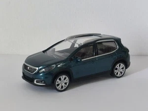 Voiture Miniature Norev 3 Inches 1/64. Peugeot 2008 Mk1.2 Bleu Neuf Avec Boite - Picture 1 of 9