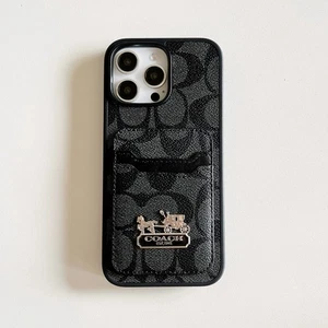 Funda de cuero de lujo para teléfono cubierta resistente para Apple iPhone 13 mini negra - Imagen 1 de 3