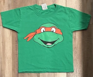 Nickelodeon Michaelangelo Ninja Turtle Shirt Boys Girls Size XS 4-5 - Picture 1 of 1