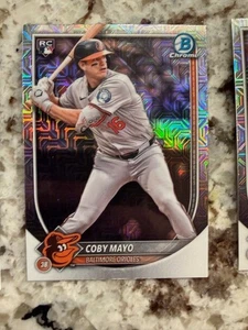 2025 BOWMAN CHROME MEGA MOJO RC CARD BALTIMORE ORIOLES COBY MAYO #83 - Picture 1 of 1