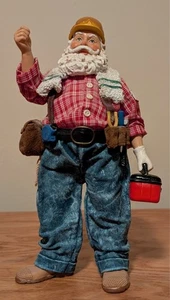 Kurt Adler Clothiques Mr. Fix It funktionierende Weihnachtsmann Figur - Bild 1 von 6