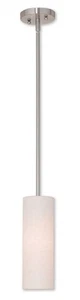 Livex Lighting 52130-91 Meridian Mini Pendant Brushed Nickel - Picture 1 of 2