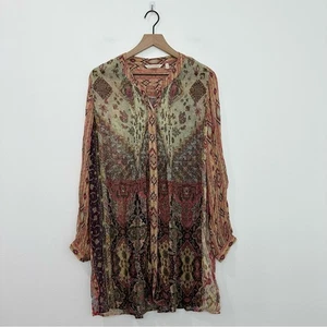 Soft Surroundings Makara Tunic Top Bohemian Size Large - Picture 1 of 7