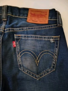 Levi's Typ 1 Jeans Tough Boot Herren 34X32 Blau Denim Raw Hem Fits (36) Dark Wash - Bild 1 von 17