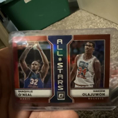 2022-23 Donruss Optic All-Stars Rojo #14 Shaquille O'Neal Hakeem Olajuwon/99 Foto 1 de 2