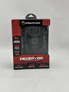 Stealth Cam Deceptor Hi-Resolution No-Glow Cellular Trail Camera Nuova Sigillata  - Foto 1 di 3