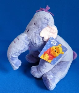 HEFFALUMP LUMPY pink lilac 9" ELEPHANT WINNIE THE POOH soft toy DISNEY VIVID NEW - Picture 1 of 9