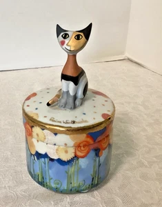 MCM GOEBEL ROSINA WACHMEISTER PORCELLANA GATTO PORTAGIOIE MUSICALE - Foto 1 di 4