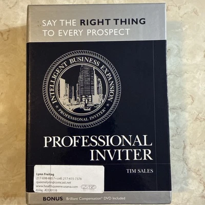Professional Inviter by Tim Sales (2005) – 7-Disc Audio Book + Bonus DVD, Rare - Image 1 of 4