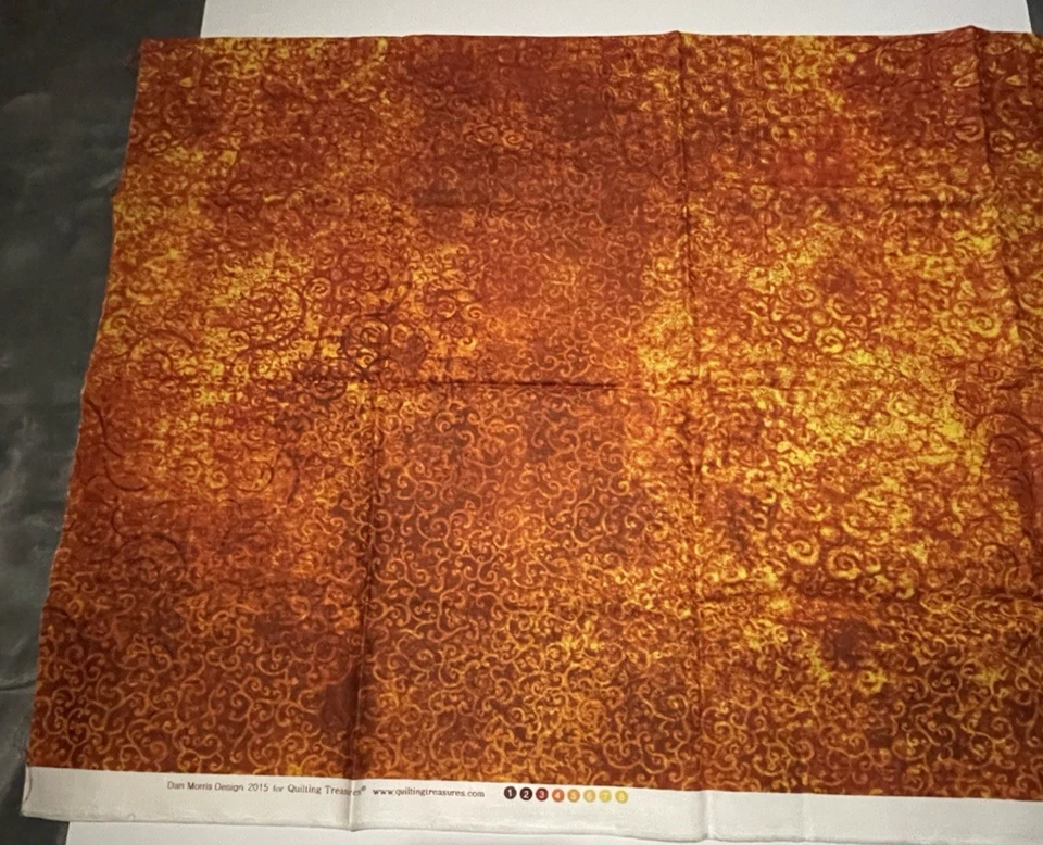 Dan Morris Designs Quilting Treasures 2015 Brow and Yellow 32 Inches x 42 Inches - Image 1 of 4