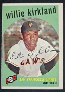 1959 Topps #484 Willie Kirkland San Francisco Giants - EX - Picture 1 of 2