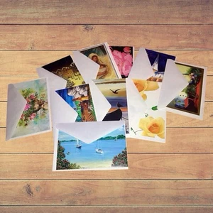 Lots of  "The Mouth and Foot Paintings" Blank Notes Cards - Picture 1 of 12