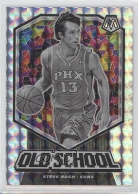 2019-20 Panini Mosaic Old School Silver Mosaic Prizm Steve Nash #1 HOF - Image 1 of 2