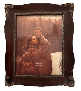 NOS Vintage Bilderrahmen Btown goldfarben Rechteck Barock viktorianisch 8x10 Foto - Bild 1 von 4