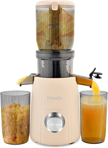 Juicer Machines, Cold Press Juicer with 4.1'' Large Feed,Slow Masticating Machin - Picture 1 of 12