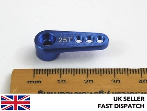 Royal Blue Servo Horn/Arm 25 Teeth/Tooth 25T Aluminium for Futaba RC Buggy/Plane - Picture 1 of 4